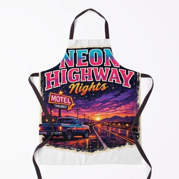 Item preview, Neon Highway Nights Retro Motel Sunset designed and sold by enerjik.