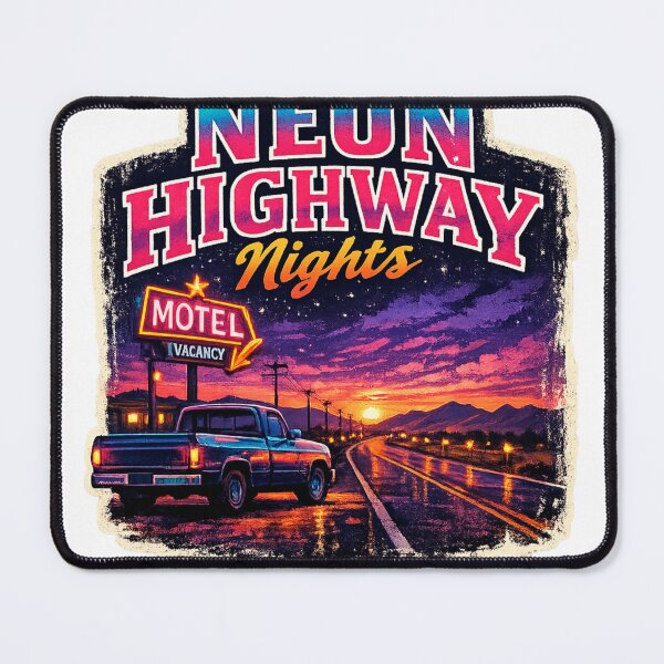 Item preview, Neon Highway Nights Retro Motel Sunset designed and sold by enerjik.