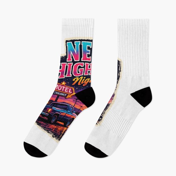 Item preview, Neon Highway Nights Retro Motel Sunset designed and sold by enerjik.