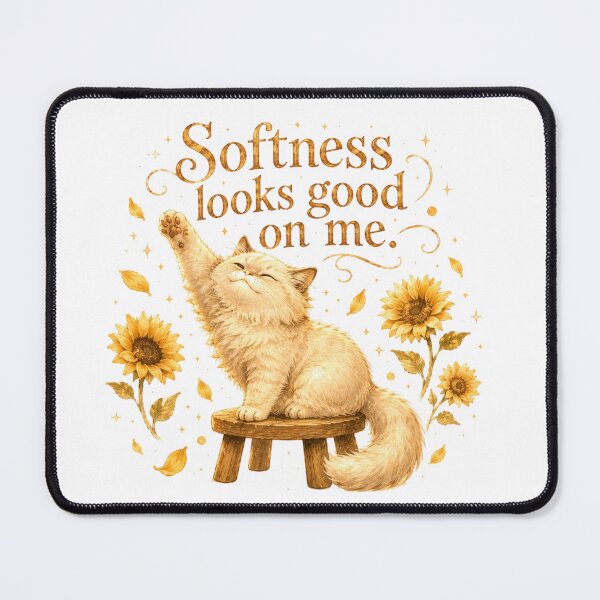 Item preview, Golden Hour Cat Softness Looks Good On Me Sunflower designed and sold by AQUILAKREO.