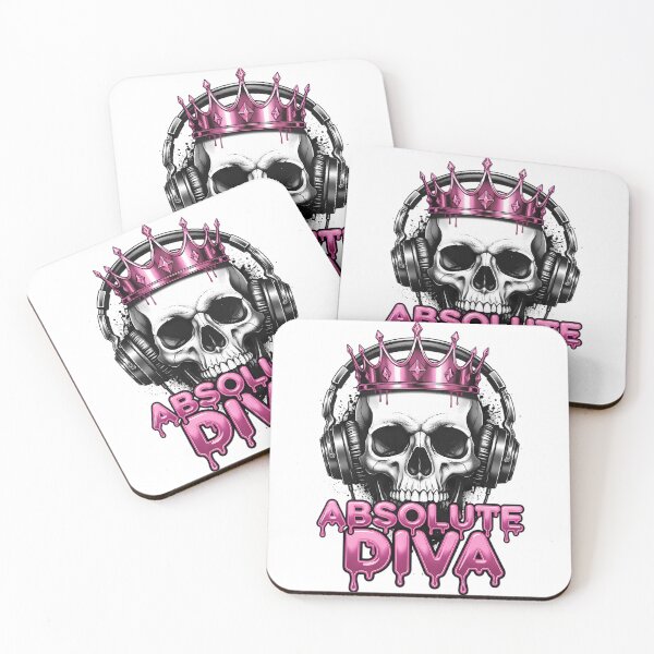 Item preview, Edgy Grunge Skull Absolute Diva Y2K Tiara Graphic designed and sold by DripCultureLab.