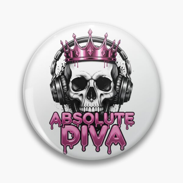 Item preview, Edgy Grunge Skull Absolute Diva Y2K Tiara Graphic designed and sold by DripCultureLab.