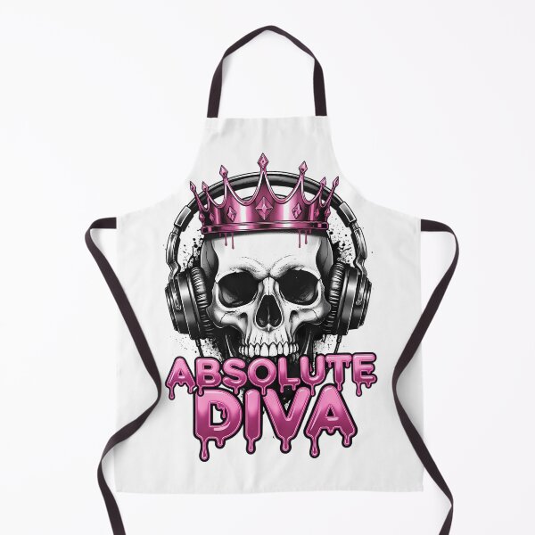 Item preview, Edgy Grunge Skull Absolute Diva Y2K Tiara Graphic designed and sold by DripCultureLab.