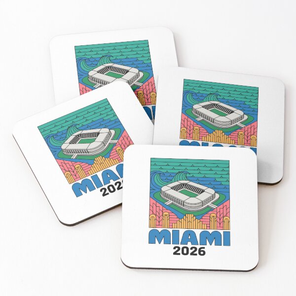Item preview, Miami 2026 Ocean Wave Football T-Shirt V2 designed and sold by DarylWelsh2024.