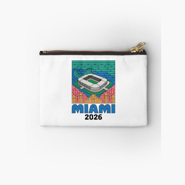 Item preview, Miami 2026 Ocean Wave Football T-Shirt V2 designed and sold by DarylWelsh2024.