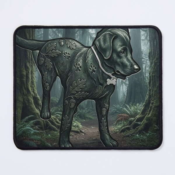 Item preview, Mystical Forest Black Labrador Retriever designed and sold by AirCrayons27.