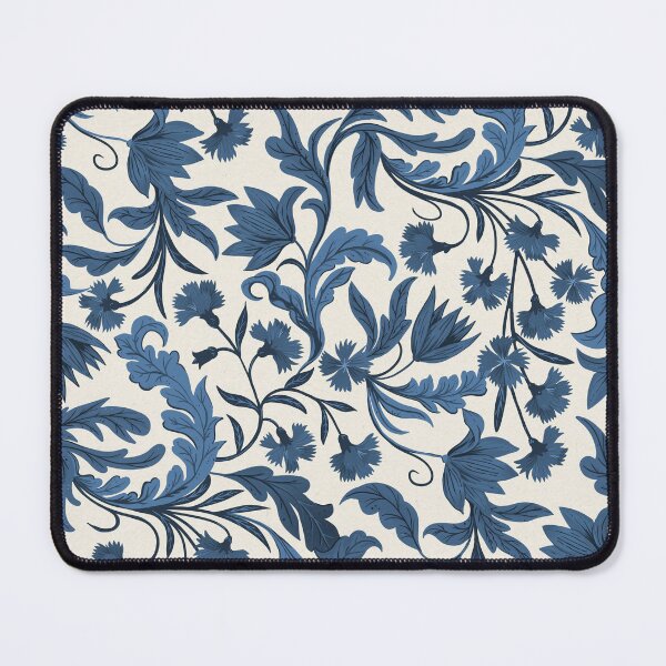 Item preview, Blue floral pattern designed and sold by lauragraves.
