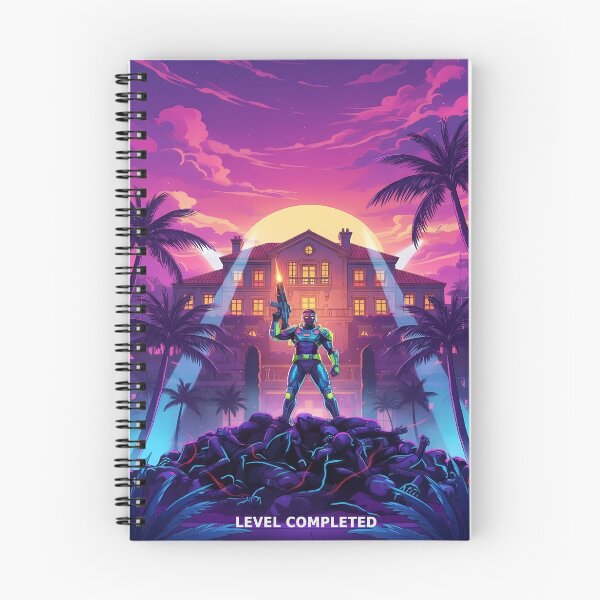 Item preview, Level Completed - Cyberpunk Vice City Gaming Art designed and sold by Modern Nest Art.