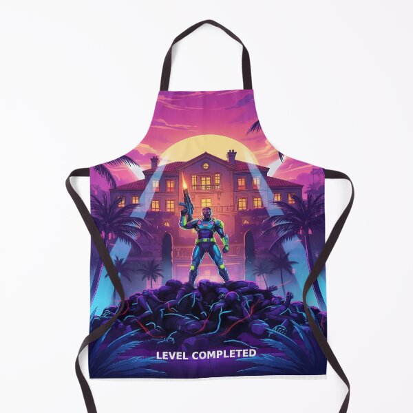 Item preview, Level Completed - Cyberpunk Vice City Gaming Art designed and sold by Modern Nest Art.