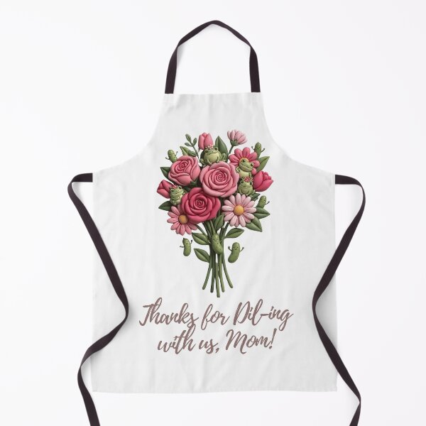 Item preview, Funny Mother’s Day Gift – Thanks for Dill-ing With Us Mom Cute Pickle & Frog Flower Bouquet Design | Funny Mom Shirt, Mom Mug, Cute Mother’s Day Gift Idea designed and sold by Basma Designs | Funny Shirts, Stickers & Mugs.