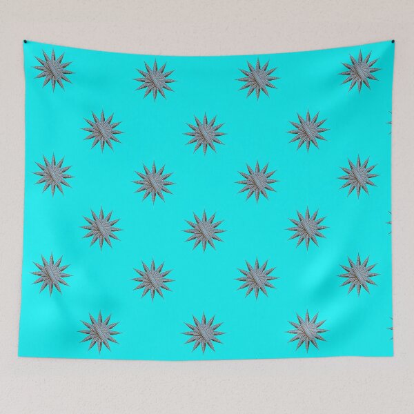 Item preview, Empire Stars blue on teal designed and sold by TerenceLacey.