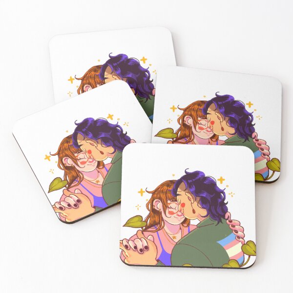 Item preview, Transgender Couple Romance Illustration designed and sold by Rhodes Shop.