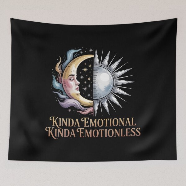 Item preview, Kinda Emotional Kinda Emotionless Emotional Spectrum Shirt for Introverts designed and sold by Redgiant87x.