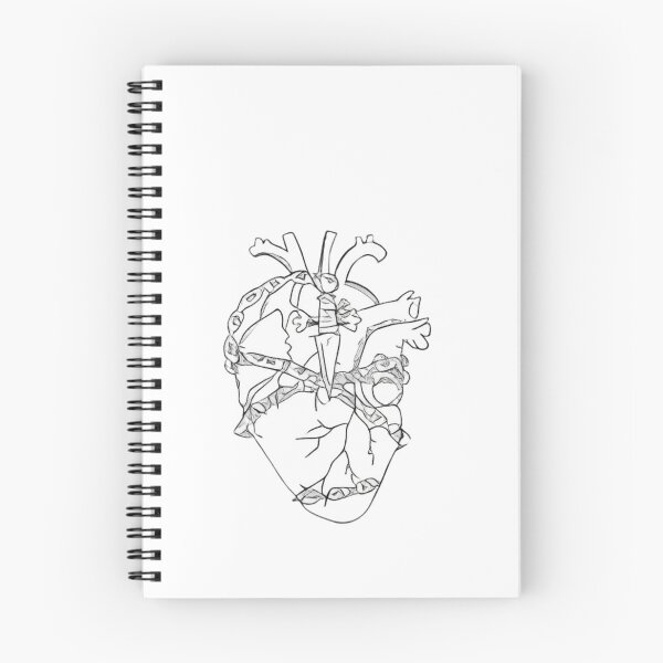 Item preview, The Conjurer Chains Curse - Wrapped Human Heart Tattoo   designed and sold by Mrdonut-ARt.
