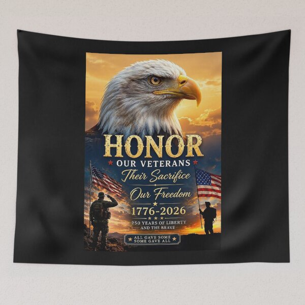 Item preview, Honor Our Veterans — Their Sacrifice, Our Freedom | 1776–2026 America 250 Tribute designed and sold by DBM Photo Art 1.