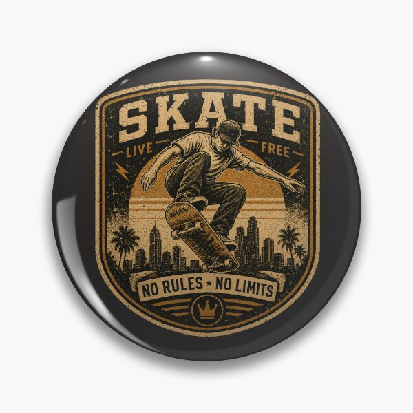 Item preview, No Rules No Limits – Vintage Skate Culture Graphic designed and sold by JustResultsCo.