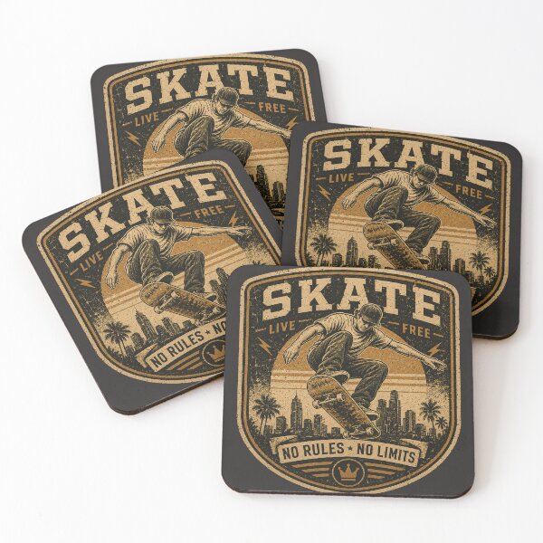 Item preview, No Rules No Limits – Vintage Skate Culture Graphic designed and sold by Golden Era Studio.