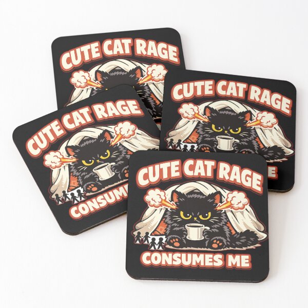 Item preview, Cute Cat Rage Consumes Me Social Battery Low Cat Meme designed and sold by HiPatti.