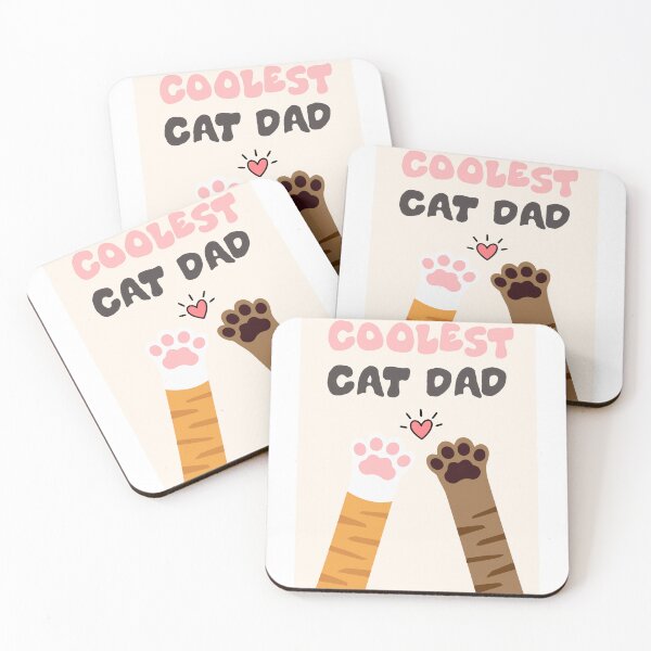Item preview, coolest cat dad father’s day card  designed and sold by thestickyclub.
