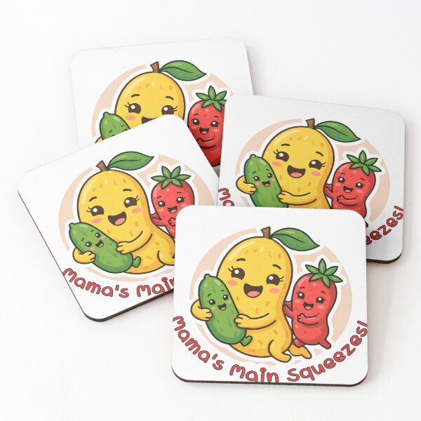 Item preview, Mama’s Main Squeezes Cute Lemon Mom | Funny Mother’s Day Gift | Kawaii Fruit Family Pickle Strawberry Kids Design designed and sold by Basma Designs | Retro, Kawaii Shirts & Stickers.