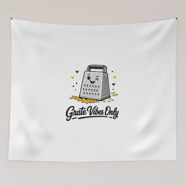 Item preview, Grate Vibes Only – Funny Cheese Pun Kitchen Design designed and sold by Apotheosis by Irie Meraki.