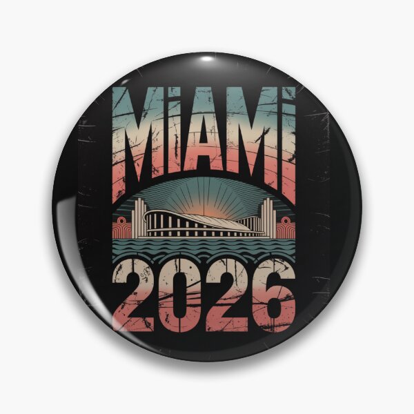Item preview, Miami 2026 Ocean Wave Football V4 designed and sold by DarylWelsh2024.