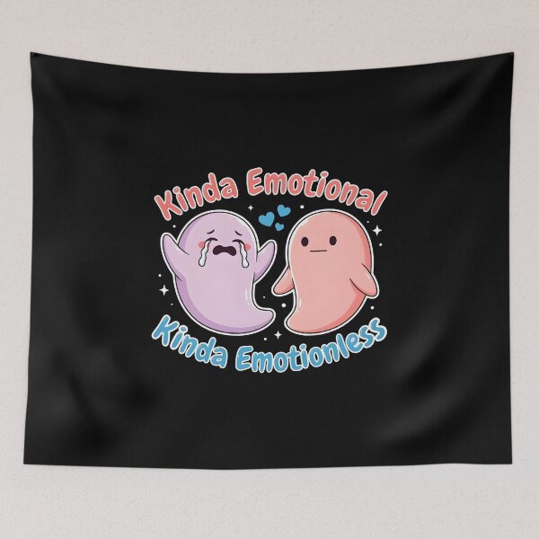 Item preview, Kinda Emotional Kinda Emotionless Funny Emotionless Graphic for Mixed Feelings designed and sold by Redgiant87x.