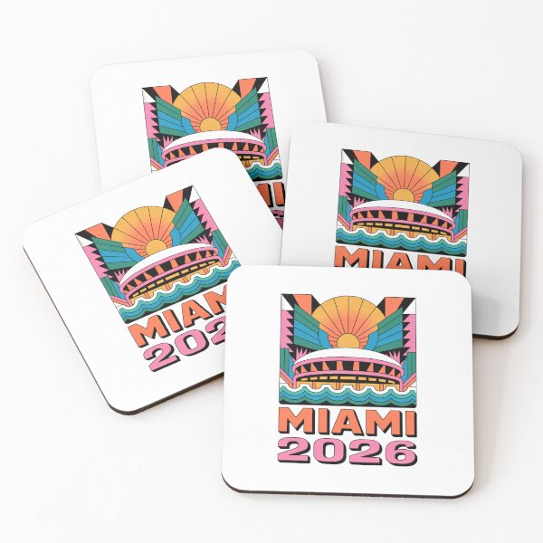 Item preview, Miami 2026 Ocean Wave Football T-Shirt V5 designed and sold by DarylWelsh2024.