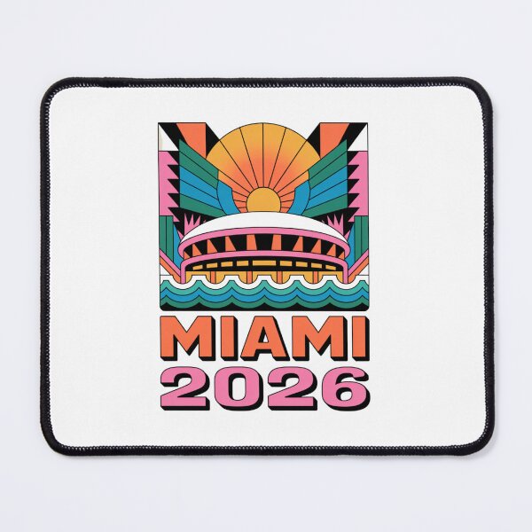 Item preview, Miami 2026 Ocean Wave Football T-Shirt V5 designed and sold by DarylWelsh2024.