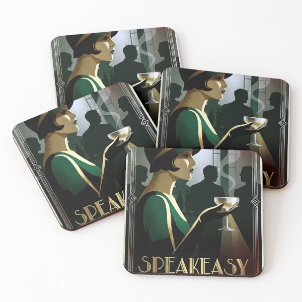 Item preview, Cocktails at the Speakeasy designed and sold by Andy Gambino Art.