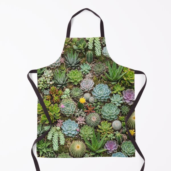 Item preview, Lush Green Succulent and Cactus Garden Pattern designed and sold by 21 Tulips.