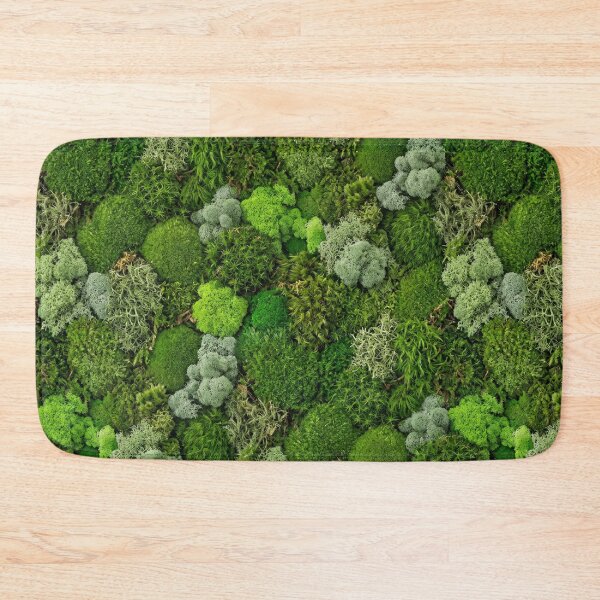 Item preview, Lush Green Moss Wall Forest Floor Pattern designed and sold by 21 Tulips.
