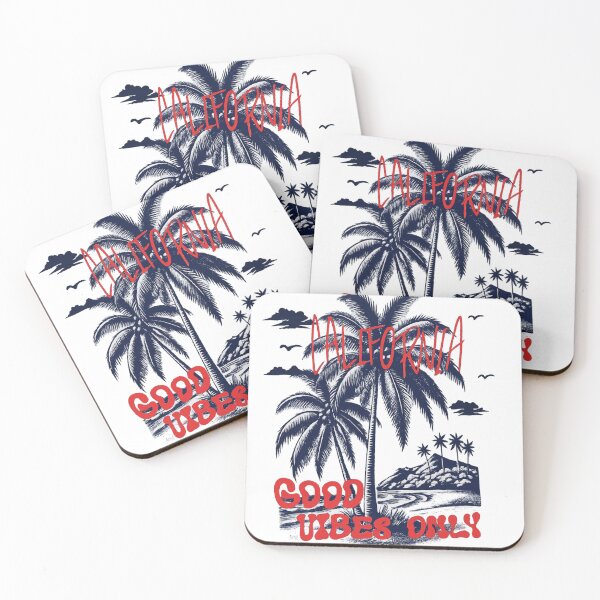 Item preview, California Good Vibes Only Palm Tree Beach Retro Graphic T-Shirt designed and sold by JoeyBlackLabel.