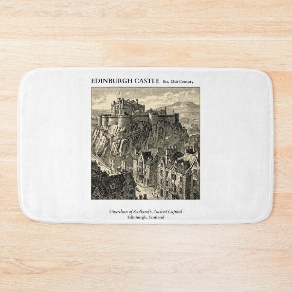 Item preview, Edinburgh Castle Vintage Engraving Art Print | Guardian of Scotland's Ancient Capital | Edinburgh Scotland Wall Decor designed and sold by Panom Suavichien.