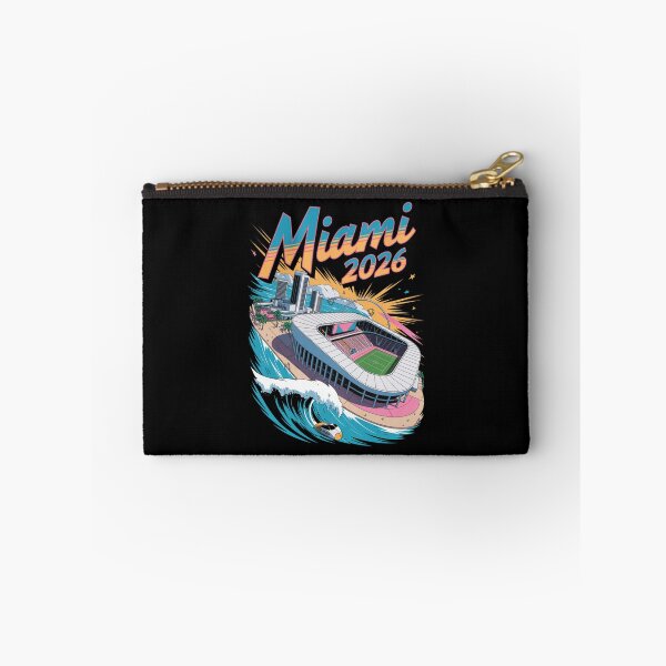 Item preview, Miami 2026 Ocean Wave Football T-Shirt V7 designed and sold by DarylWelsh2024.