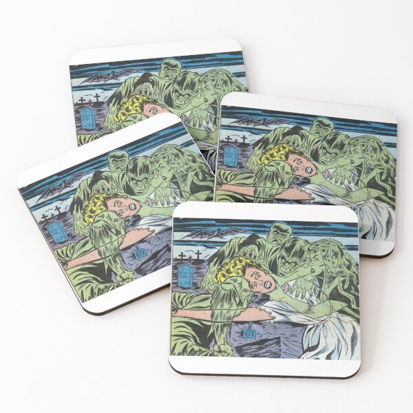 Item preview, Graveyard Ghoul Attack - Vintage Pulp Horror Comic Art designed and sold by Lilith.3x313 Vault.
