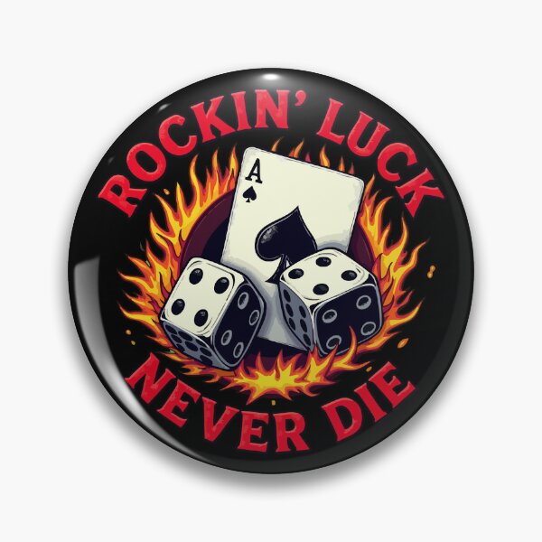 Item preview, Rockin Luck Never Die - Vintage Hot Rod Garage Style designed and sold by Hans-Design.