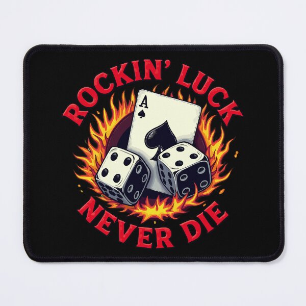 Item preview, Rockin Luck Never Die - Vintage Hot Rod Garage Style designed and sold by Hans-Design.