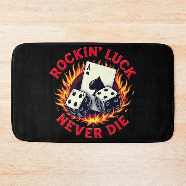 Item preview, Rockin Luck Never Die - Vintage Hot Rod Garage Style designed and sold by Hans-Design.