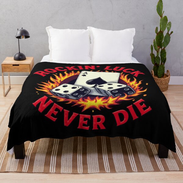Item preview, Rockin Luck Never Die - Vintage Hot Rod Garage Style designed and sold by Hans-Design.