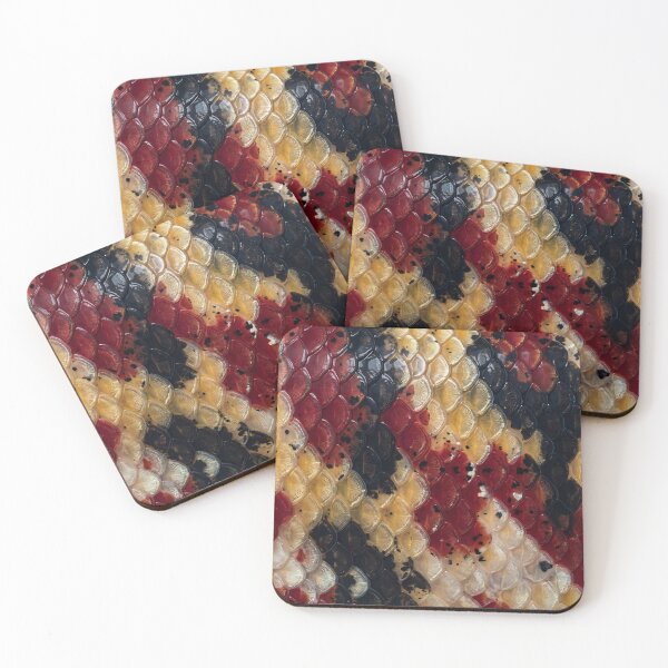 Item preview, Tricolor Japanese Koi Fish Scale Pattern designed and sold by 21 Dragonflies.