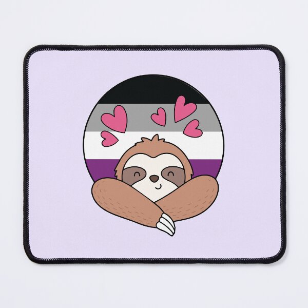 Item preview, LGBTQ Sloth - Kawaii Asexual Pride Sloth With Hearts designed and sold by Cannaxes Studio.