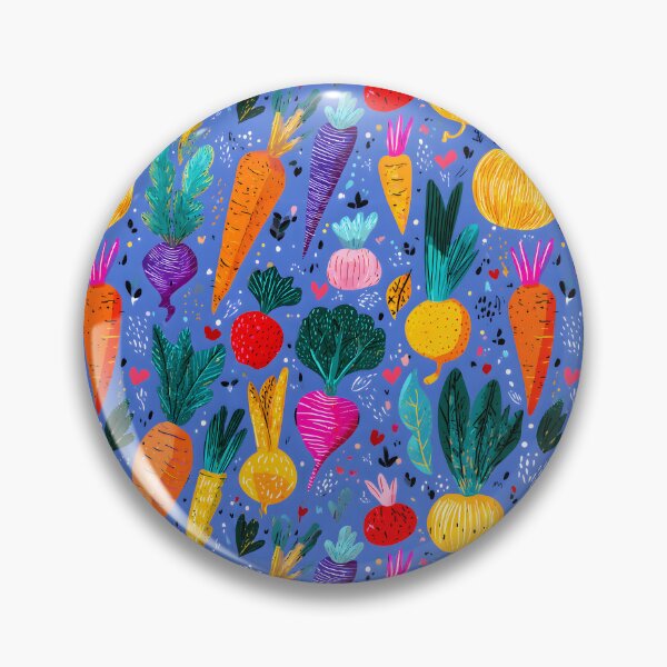 Item preview, Fresh Root Vegetables Vegetarian Food Retro Pattern designed and sold by SecretDicer.