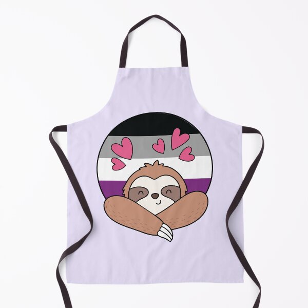 Item preview, LGBTQ Sloth - Kawaii Asexual Pride Sloth With Hearts designed and sold by Cannaxes Studio.