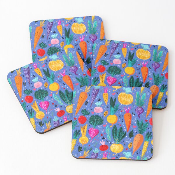 Item preview, Fresh Root Vegetables Vegetarian Food Retro Pattern designed and sold by SecretDicer.
