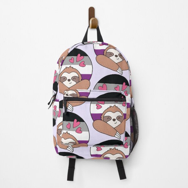 Item preview, LGBTQ Sloth - Kawaii Asexual Pride Sloth With Hearts designed and sold by Cannaxes Studio.