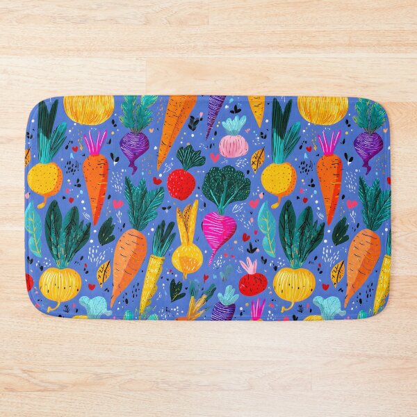 Item preview, Fresh Root Vegetables Vegetarian Food Retro Pattern designed and sold by SecretDicer.