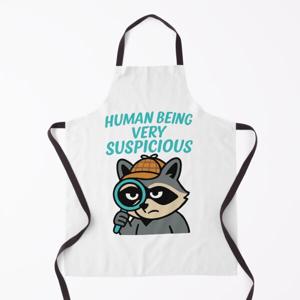 Item preview, Human Being Very Suspicious – Funny Detective Raccoon Design designed and sold by Apotheosis by Irie Meraki.