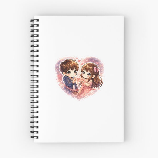 Item preview, Cute Couple with Red String of Fate Sticker Art designed and sold by Sticker_Verse_Studio.