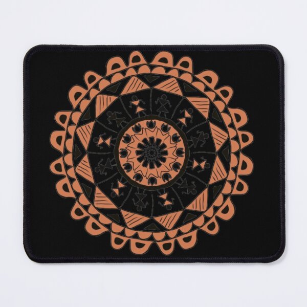 Item preview, Copy of Handcrafted Tribal Mandala | Earthy Boho Sacred Geometry Art designed and sold by MysticPurpleHue.